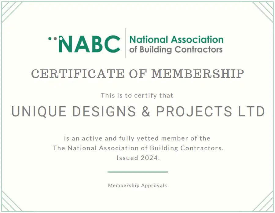 Unique Designs & Projects National Association of Building Contractors | Professional Accreditation Body